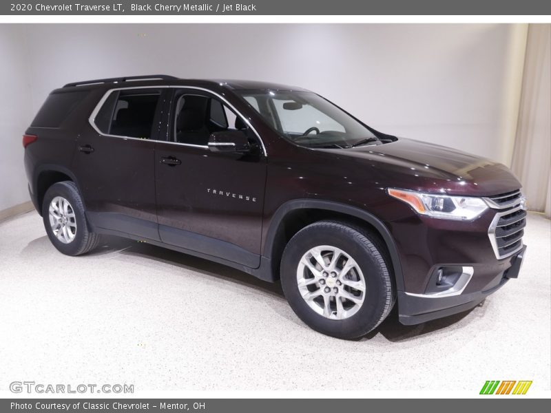 Black Cherry Metallic / Jet Black 2020 Chevrolet Traverse LT