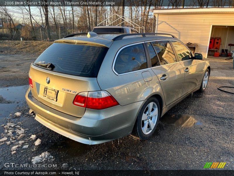 Titanium Grey Metallic / Beige 2006 BMW 5 Series 530xi Wagon