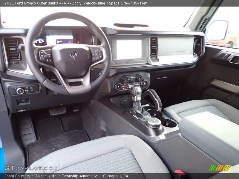  2021 Bronco Outer Banks 4x4 4-Door Space Gray/Navy Pier Interior