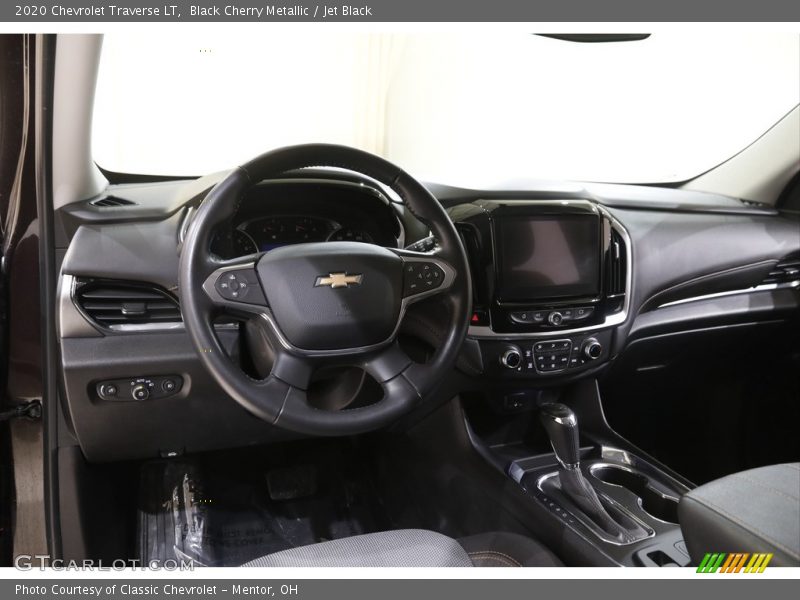 Black Cherry Metallic / Jet Black 2020 Chevrolet Traverse LT