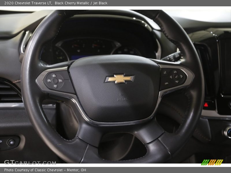 Black Cherry Metallic / Jet Black 2020 Chevrolet Traverse LT