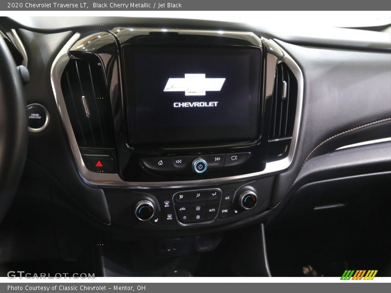 Black Cherry Metallic / Jet Black 2020 Chevrolet Traverse LT