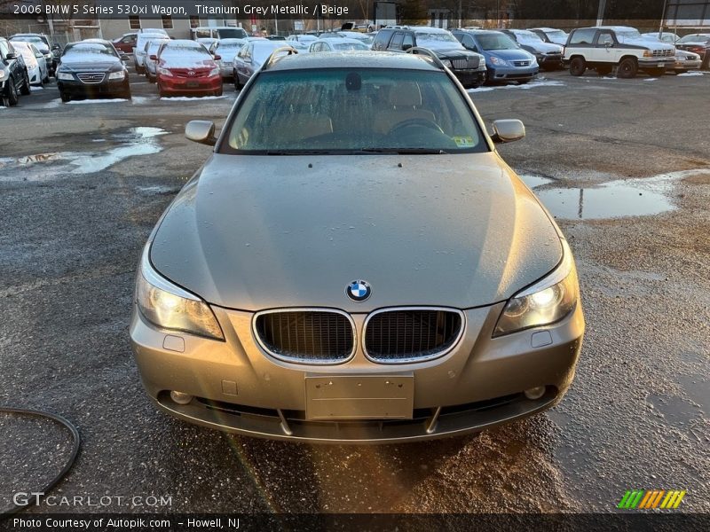 Titanium Grey Metallic / Beige 2006 BMW 5 Series 530xi Wagon