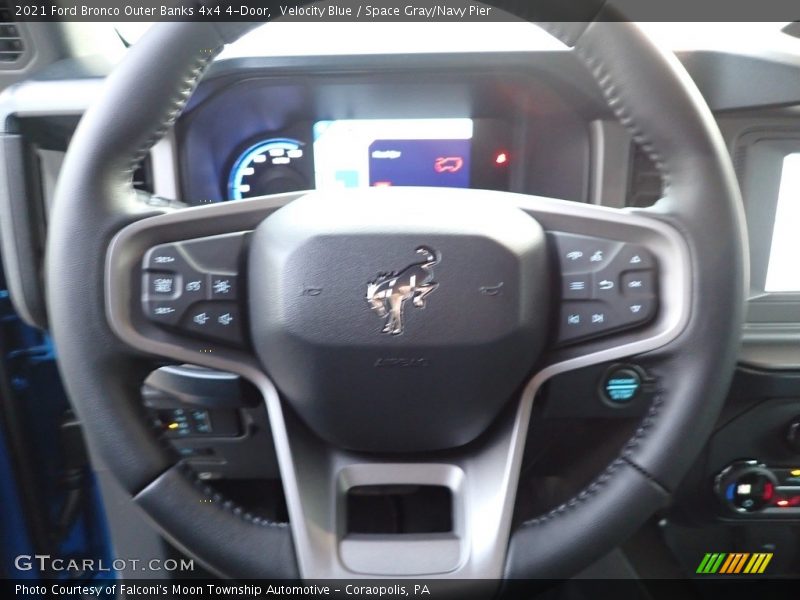 Velocity Blue / Space Gray/Navy Pier 2021 Ford Bronco Outer Banks 4x4 4-Door