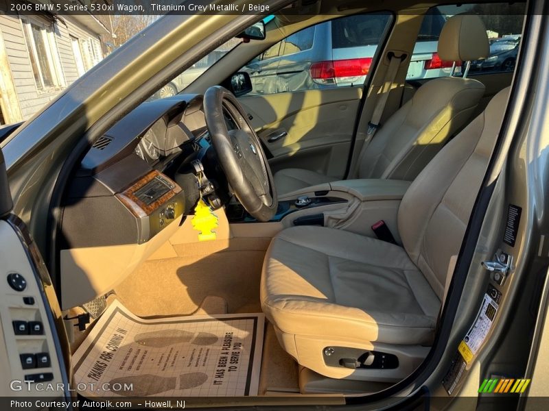 Titanium Grey Metallic / Beige 2006 BMW 5 Series 530xi Wagon