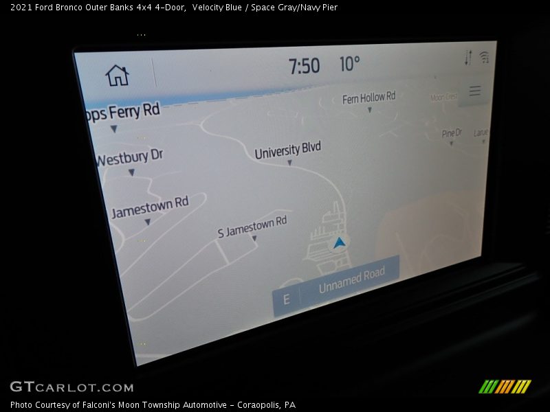 Velocity Blue / Space Gray/Navy Pier 2021 Ford Bronco Outer Banks 4x4 4-Door