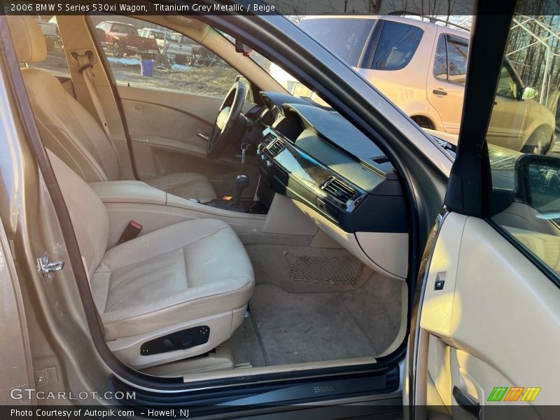 Titanium Grey Metallic / Beige 2006 BMW 5 Series 530xi Wagon