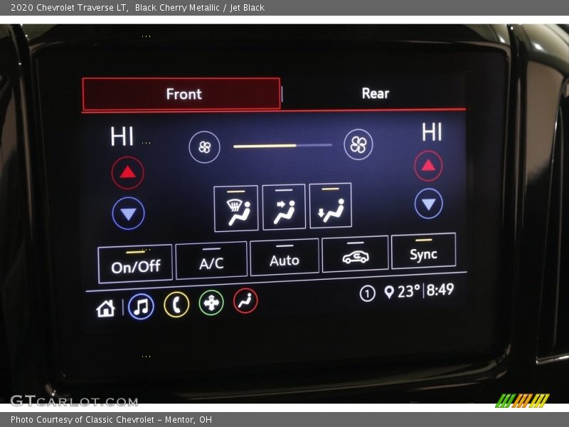 Black Cherry Metallic / Jet Black 2020 Chevrolet Traverse LT