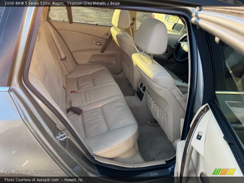 Titanium Grey Metallic / Beige 2006 BMW 5 Series 530xi Wagon