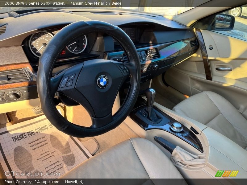 Titanium Grey Metallic / Beige 2006 BMW 5 Series 530xi Wagon