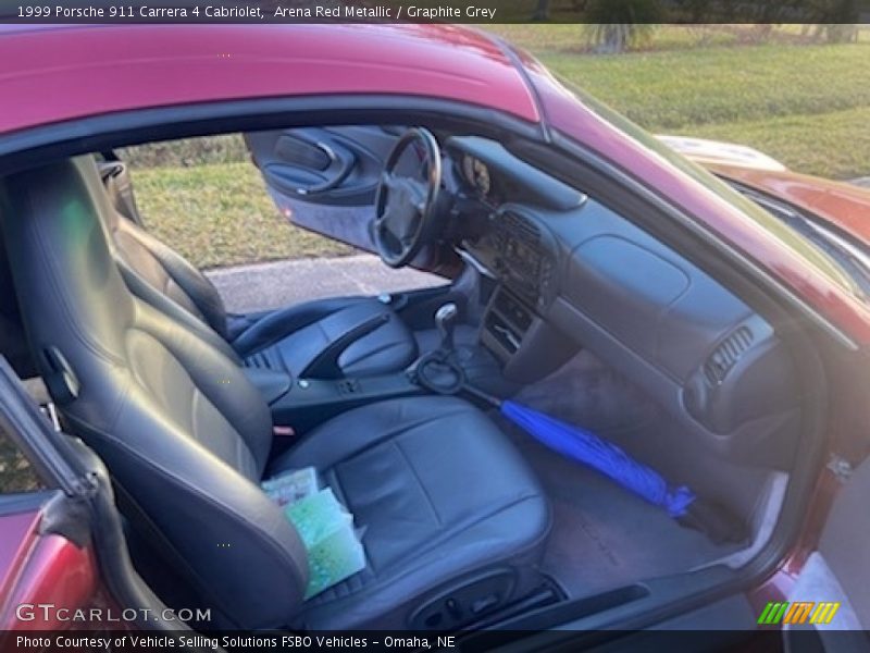 Arena Red Metallic / Graphite Grey 1999 Porsche 911 Carrera 4 Cabriolet