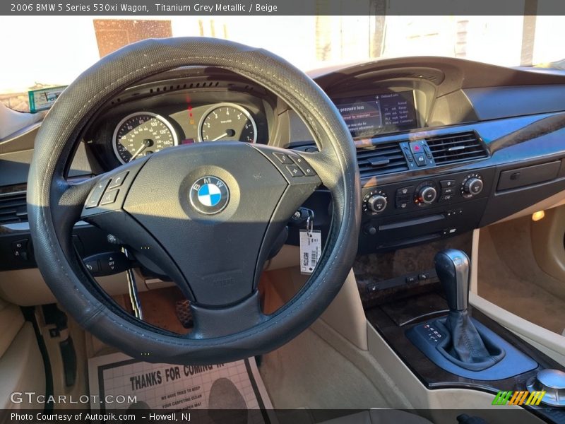 Titanium Grey Metallic / Beige 2006 BMW 5 Series 530xi Wagon