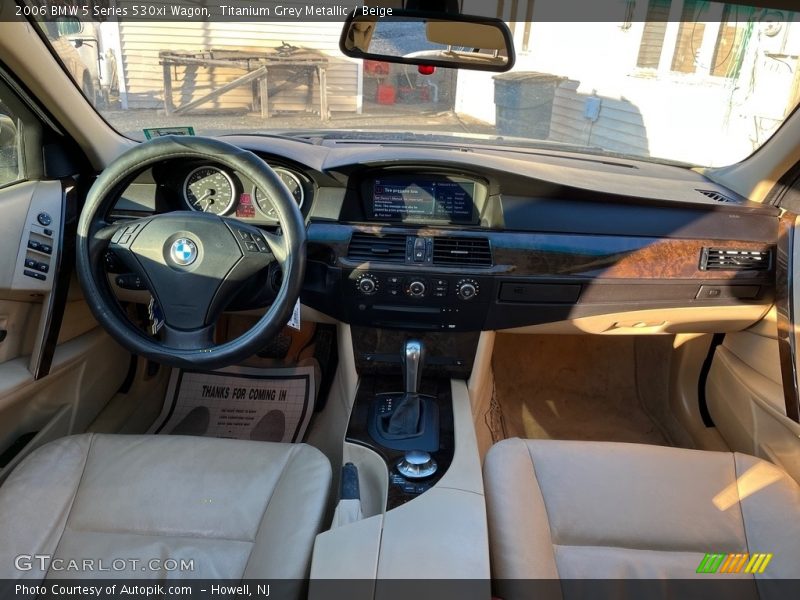 Titanium Grey Metallic / Beige 2006 BMW 5 Series 530xi Wagon