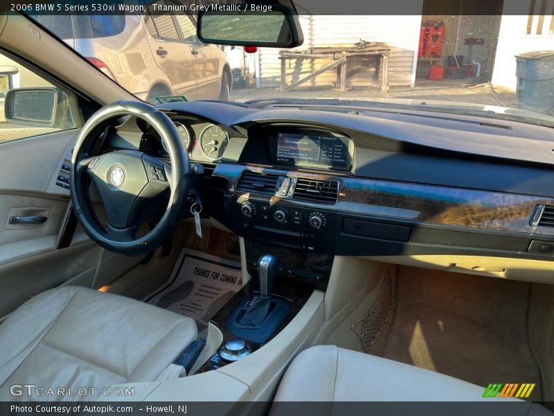 Titanium Grey Metallic / Beige 2006 BMW 5 Series 530xi Wagon