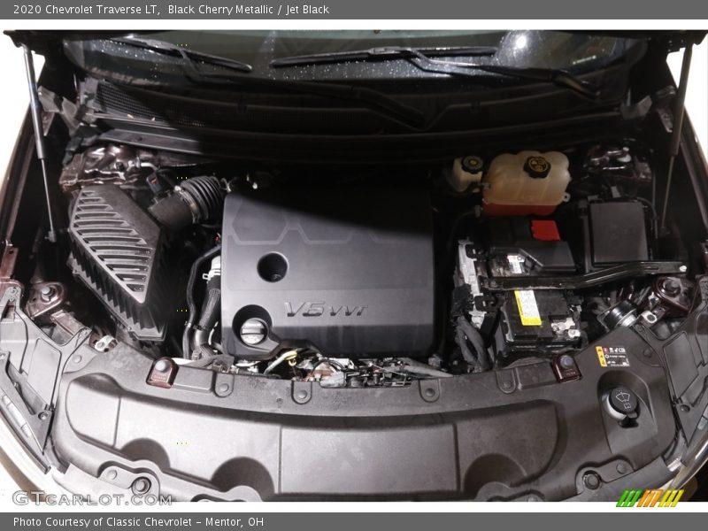 Black Cherry Metallic / Jet Black 2020 Chevrolet Traverse LT