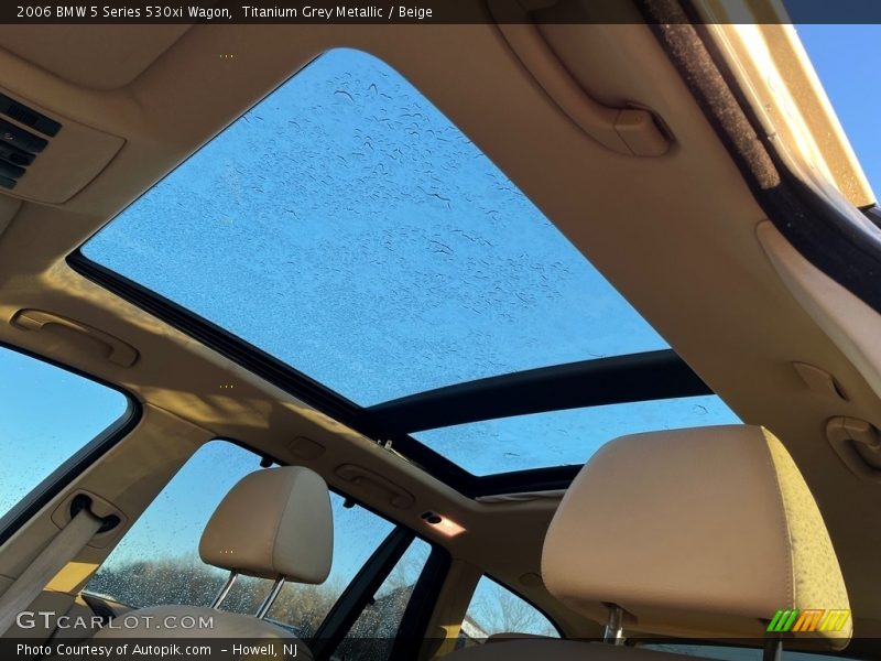 Titanium Grey Metallic / Beige 2006 BMW 5 Series 530xi Wagon