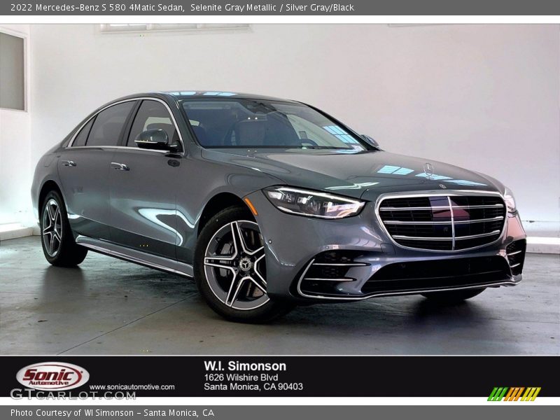 Selenite Gray Metallic / Silver Gray/Black 2022 Mercedes-Benz S 580 4Matic Sedan