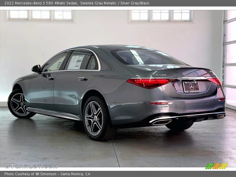 Selenite Gray Metallic / Silver Gray/Black 2022 Mercedes-Benz S 580 4Matic Sedan