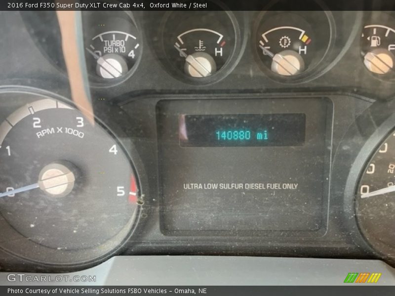 Oxford White / Steel 2016 Ford F350 Super Duty XLT Crew Cab 4x4