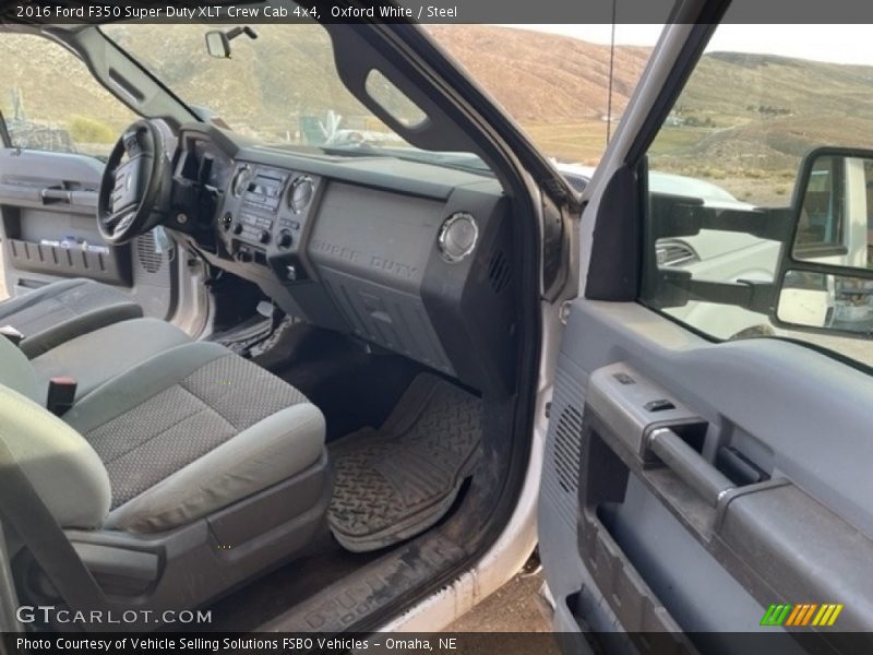 Oxford White / Steel 2016 Ford F350 Super Duty XLT Crew Cab 4x4