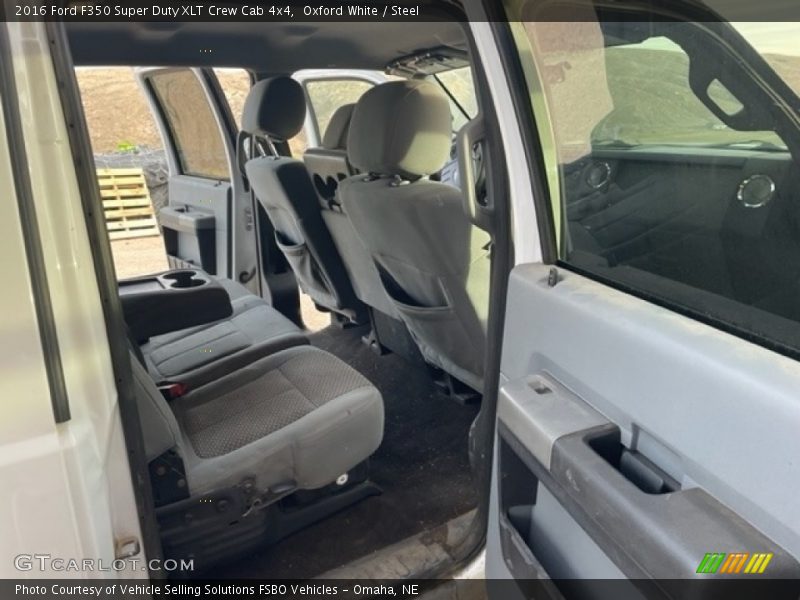 Oxford White / Steel 2016 Ford F350 Super Duty XLT Crew Cab 4x4