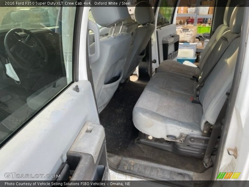 Oxford White / Steel 2016 Ford F350 Super Duty XLT Crew Cab 4x4