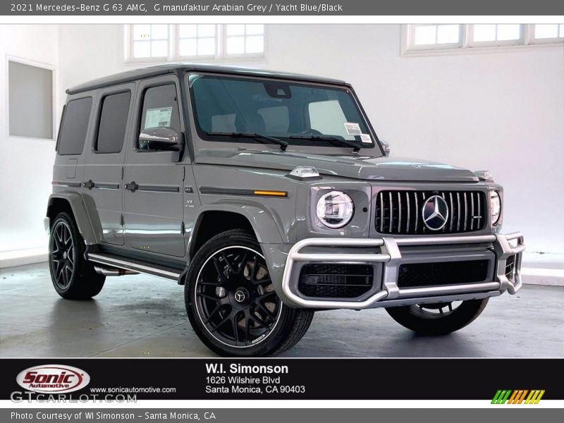 G manufaktur Arabian Grey / Yacht Blue/Black 2021 Mercedes-Benz G 63 AMG