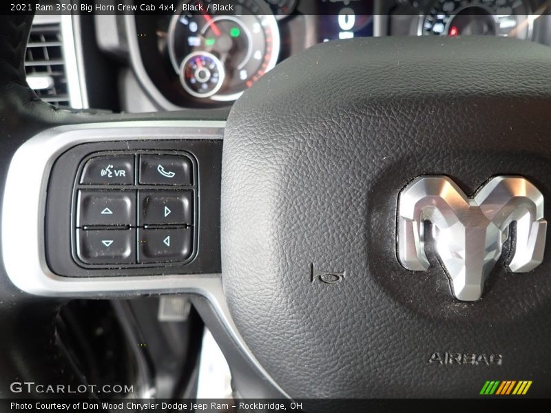 Black / Black 2021 Ram 3500 Big Horn Crew Cab 4x4