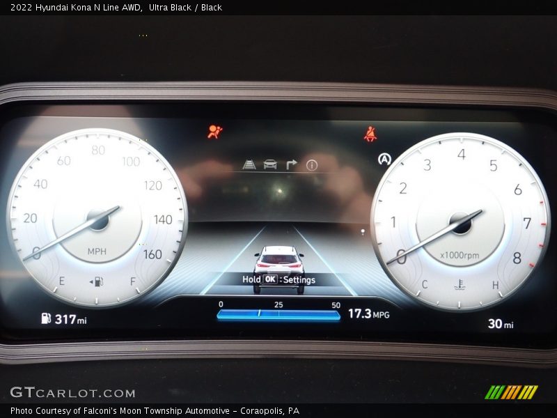  2022 Kona N Line AWD N Line AWD Gauges