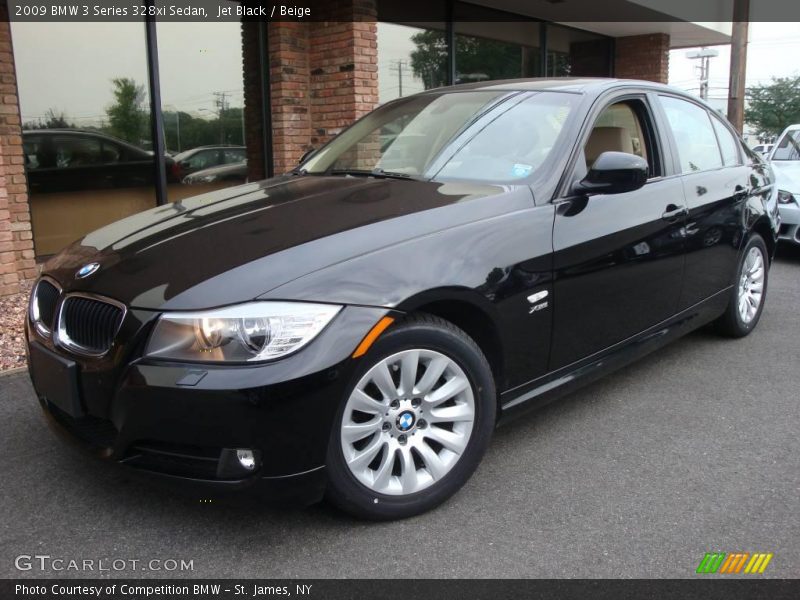 Jet Black / Beige 2009 BMW 3 Series 328xi Sedan
