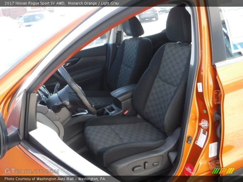 Monarch Orange / Light Gray 2017 Nissan Rogue Sport SV AWD