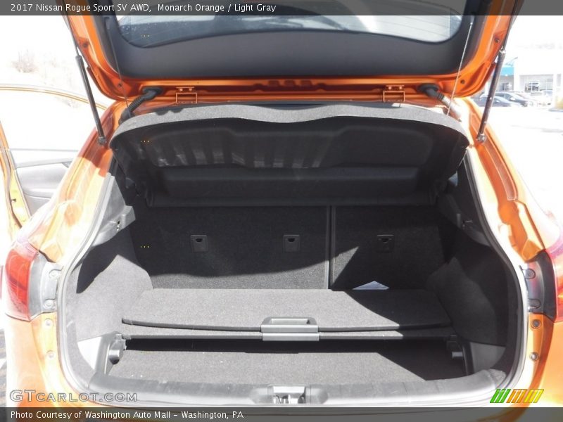 Monarch Orange / Light Gray 2017 Nissan Rogue Sport SV AWD