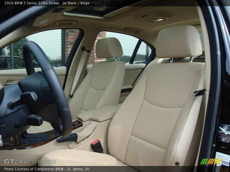 Jet Black / Beige 2009 BMW 3 Series 328xi Sedan