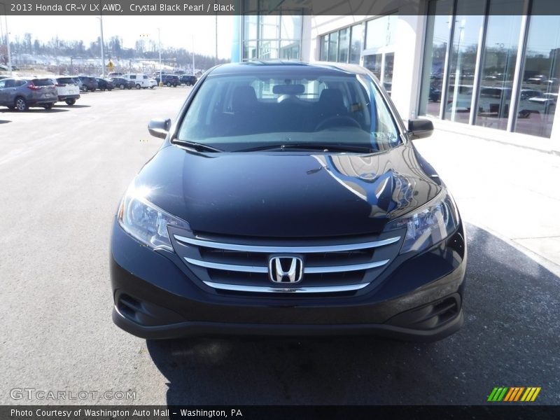 Crystal Black Pearl / Black 2013 Honda CR-V LX AWD