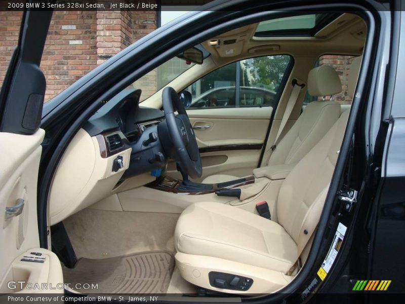 Jet Black / Beige 2009 BMW 3 Series 328xi Sedan