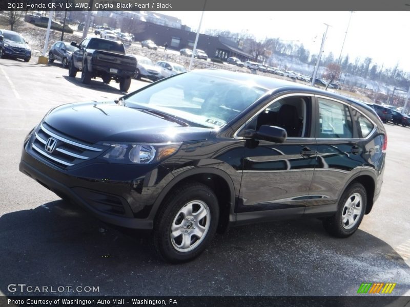 Crystal Black Pearl / Black 2013 Honda CR-V LX AWD