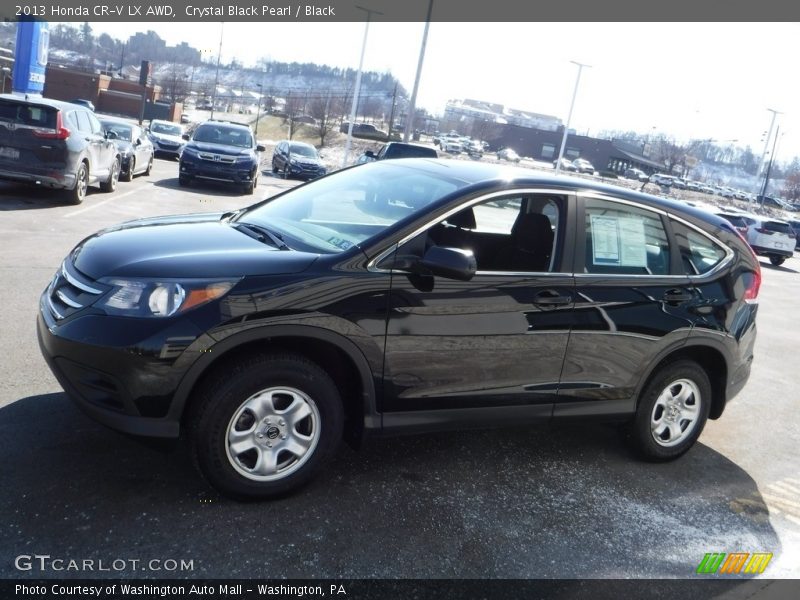 Crystal Black Pearl / Black 2013 Honda CR-V LX AWD