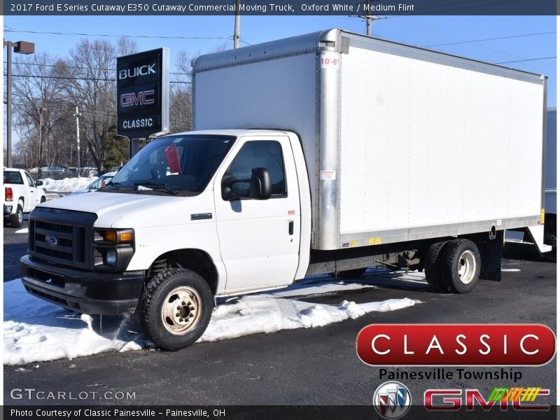 Oxford White / Medium Flint 2017 Ford E Series Cutaway E350 Cutaway Commercial Moving Truck