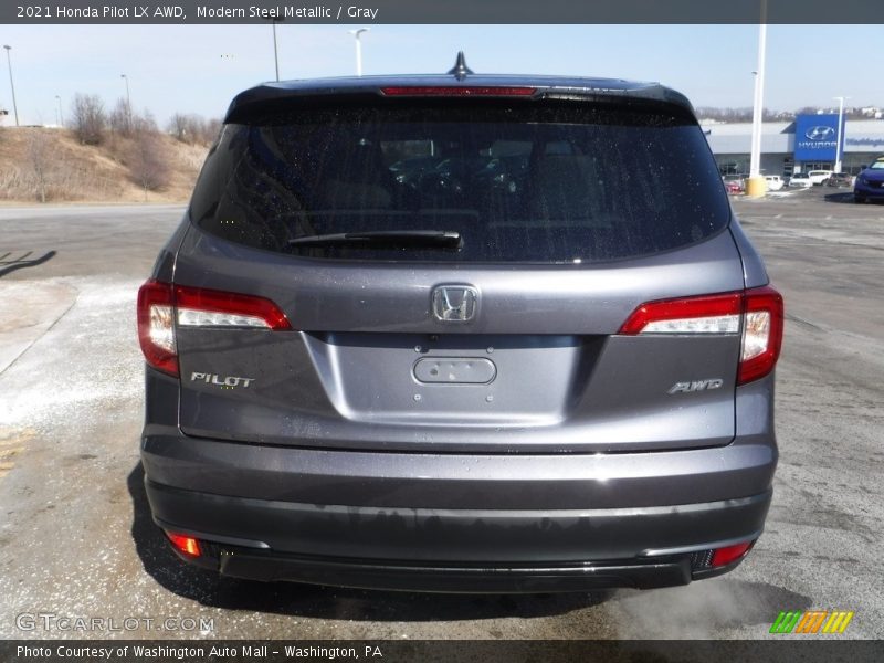 Modern Steel Metallic / Gray 2021 Honda Pilot LX AWD
