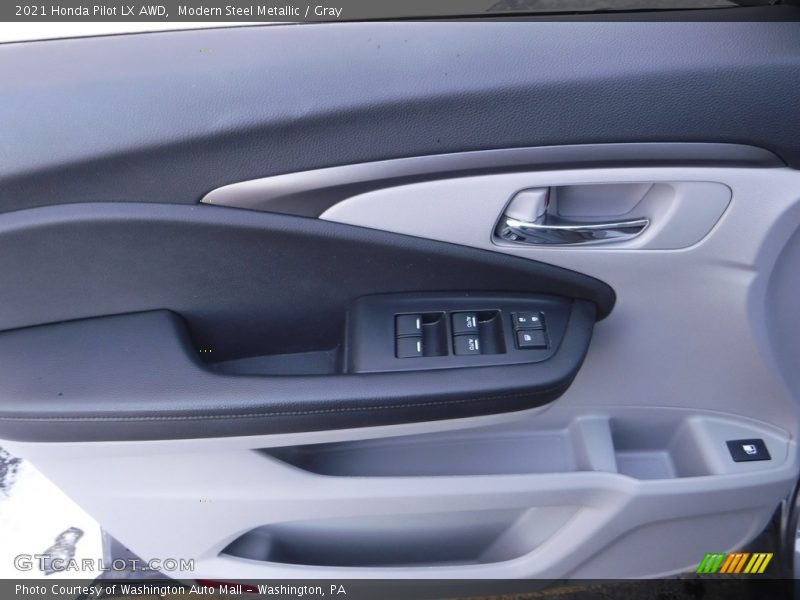Modern Steel Metallic / Gray 2021 Honda Pilot LX AWD