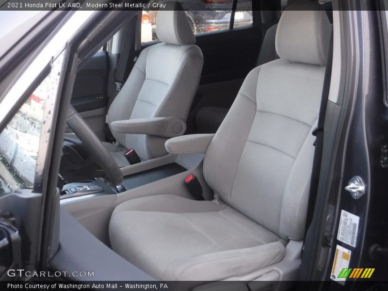 Modern Steel Metallic / Gray 2021 Honda Pilot LX AWD