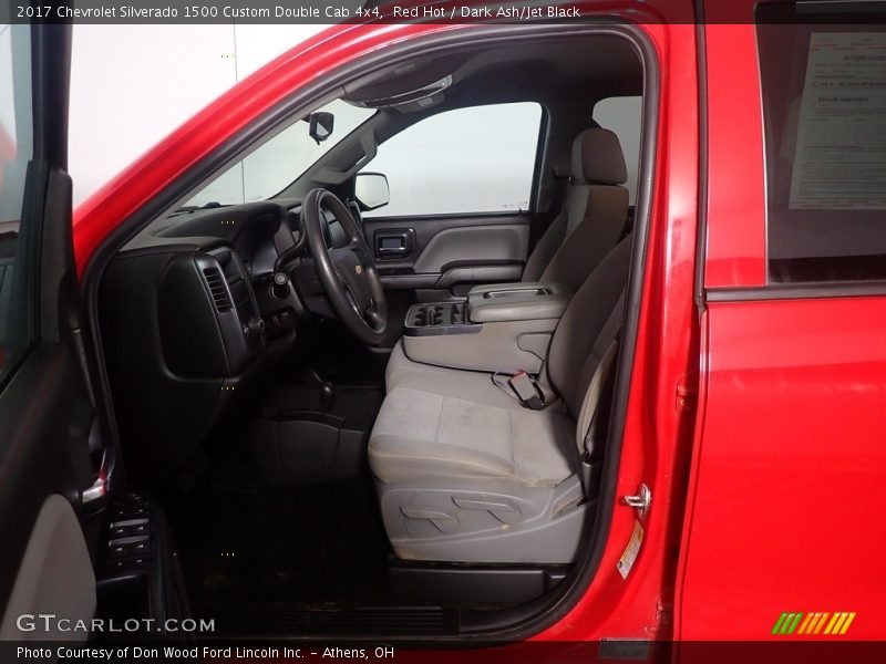 Red Hot / Dark Ash/Jet Black 2017 Chevrolet Silverado 1500 Custom Double Cab 4x4