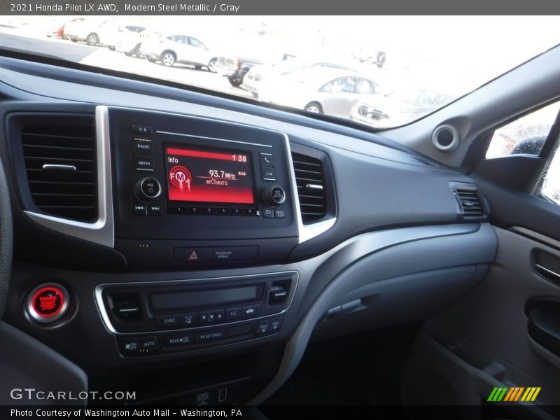 Modern Steel Metallic / Gray 2021 Honda Pilot LX AWD