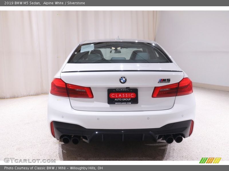 Alpine White / Silverstone 2019 BMW M5 Sedan