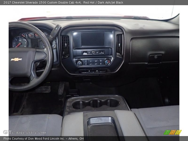 Red Hot / Dark Ash/Jet Black 2017 Chevrolet Silverado 1500 Custom Double Cab 4x4