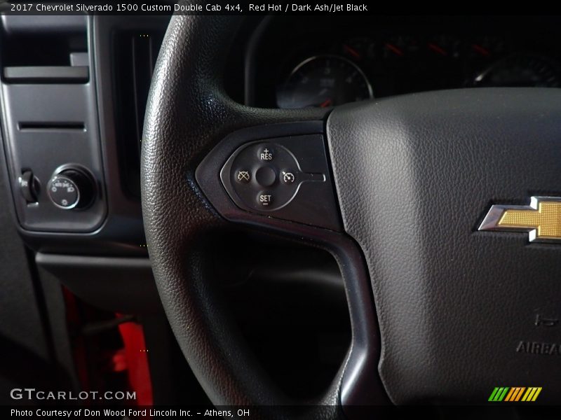 Red Hot / Dark Ash/Jet Black 2017 Chevrolet Silverado 1500 Custom Double Cab 4x4