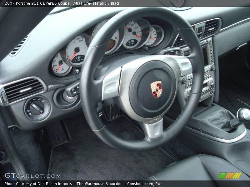 Atlas Grey Metallic / Black 2007 Porsche 911 Carrera S Coupe