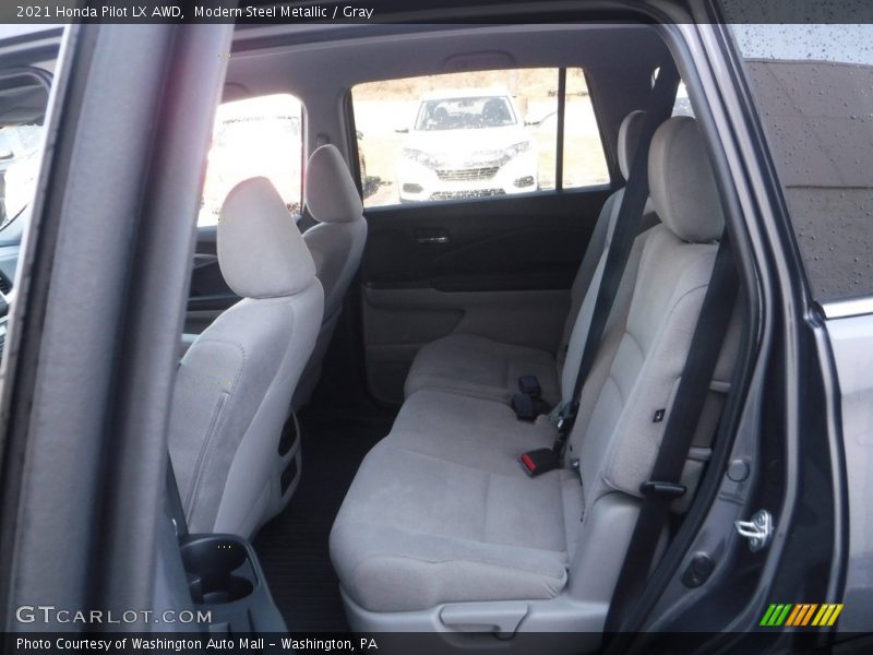 Modern Steel Metallic / Gray 2021 Honda Pilot LX AWD