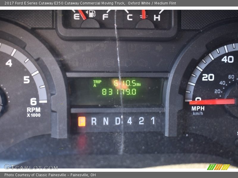 Oxford White / Medium Flint 2017 Ford E Series Cutaway E350 Cutaway Commercial Moving Truck