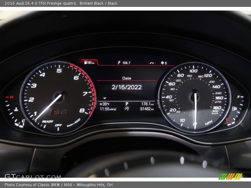  2016 S6 4.0 TFSI Prestige quattro 4.0 TFSI Prestige quattro Gauges